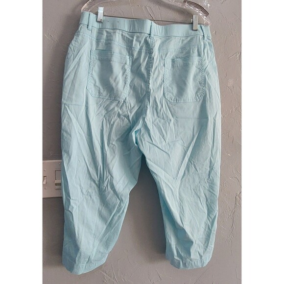 Chico’s Women’s Pants Size 2.5 (L) Light Blue Stretch Cotton Nylon Utility Style - Picture 3 of 9